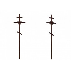 Крест намогильный сосновый Угловой узор 50х50