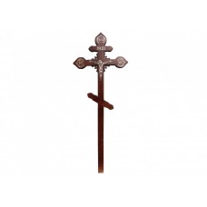 Крест намогильный сосновый Фигурный Угловой узор