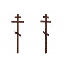 Крест намогильный сосновый Прямой с накладками