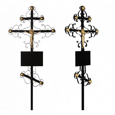 Крест намогильный металлический Вензеля