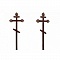 Крест на могилу дубовый "Фигурный"
