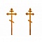 Крест намогильный сосновый С фигурным орнаментом
