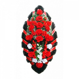 Венок Бархатные розы 125 см